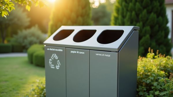 Optimisez la gestion des déchets avec une poubelle extérieure tri sélectif